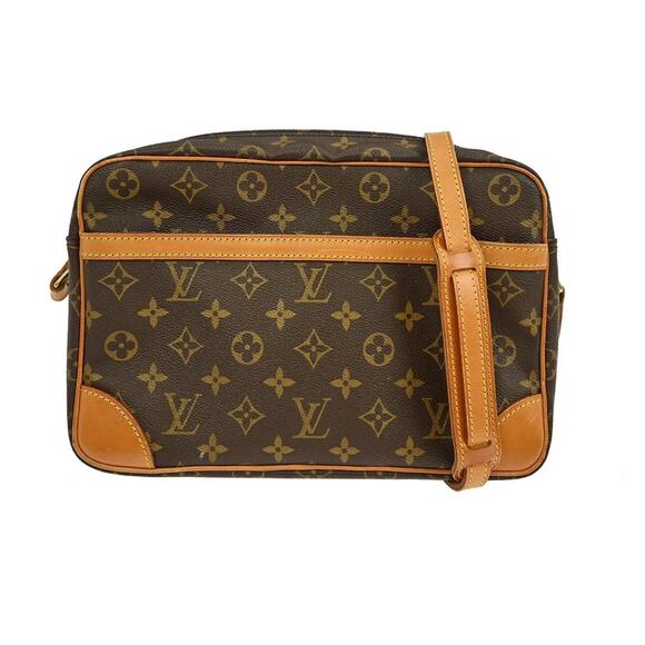 Louis Vuitton Trocadero 30 Shoulder Crossbody Bag LV Monogram Brown Tan Vintage - Picture 3 of 12
